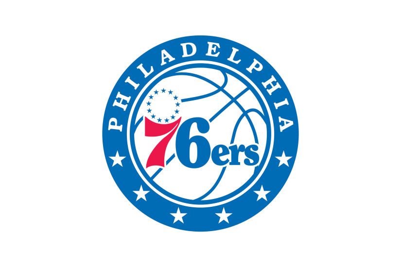 philadelphia 76ers nba logo uhd 4k wallpaper