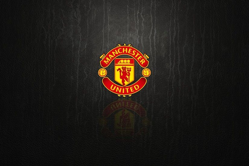 Manchester United black wallpaper with logo - 1920x1200