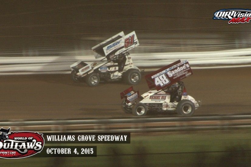 Highlights: World of Outlaws Sprint Cars Williams Grove Speedway October  4th, 2015