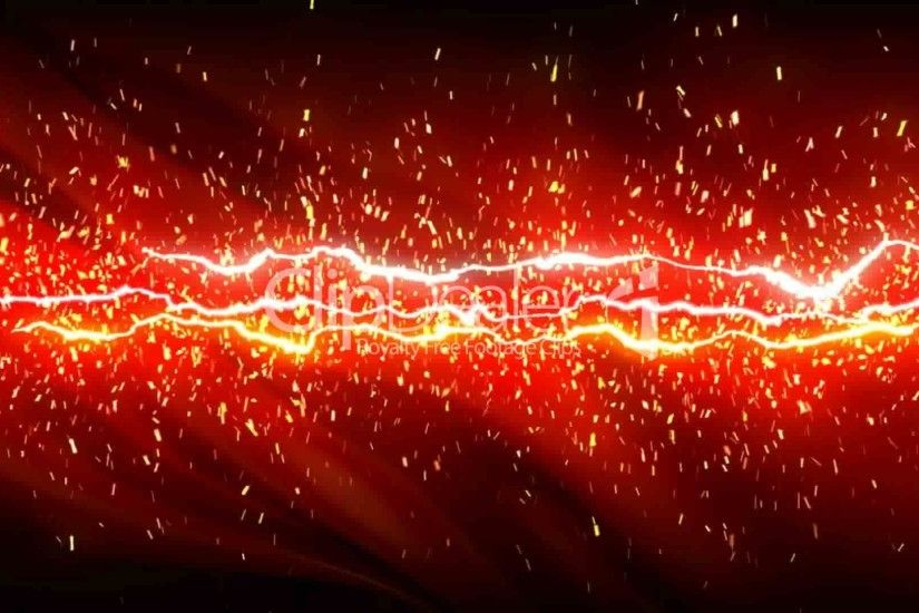 1920x1080 Slow sparks and lightnings on red silky background: VÃdeos de .