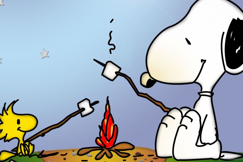 Snoopy Campfire for 1920x1080