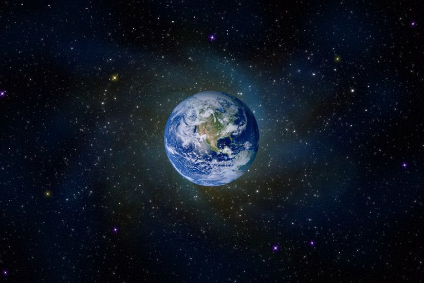 The Earth from afar.. a blue marble lost in a sea of stardust.