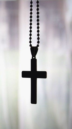 2160x3840 Wallpaper cross, pendant, chain, faith, christianity, orthodoxy