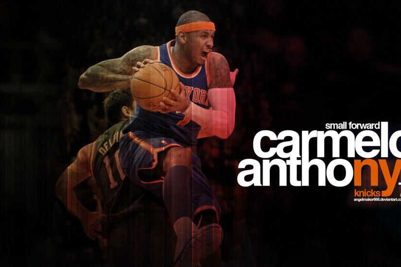 Carmelo Anthony Wallpaper - The Last Two Letters of His Name NY Are Painted  Orange,