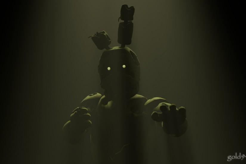 Springtrap is ready... and waiting (SFM Wallpaper) by gold94chica