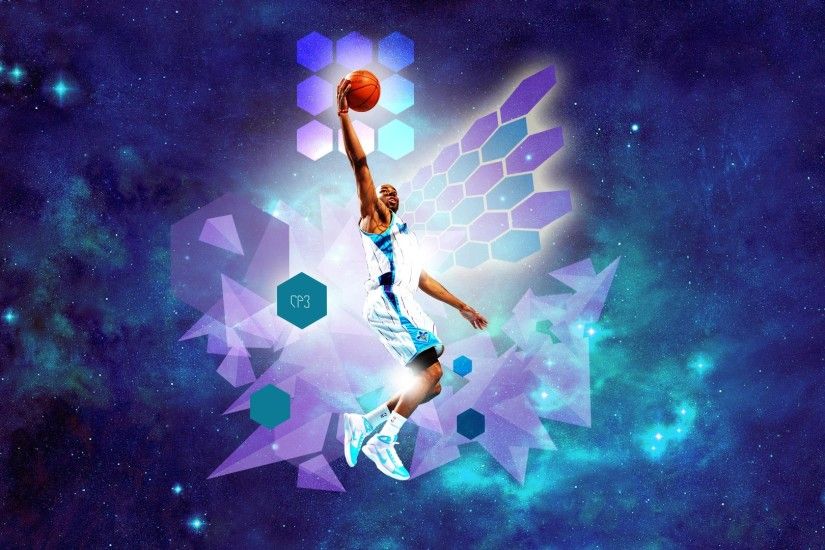 CP3 Layup In Space Widescreen Wallpaper