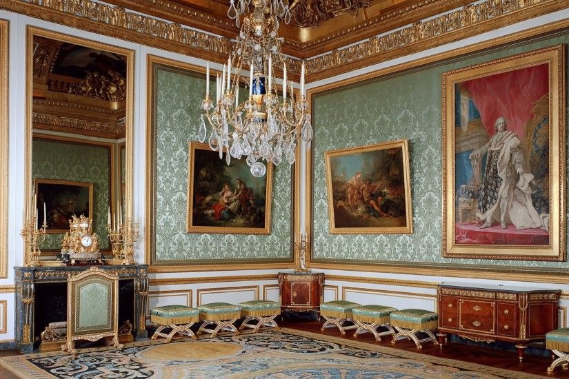 france versailles palace interior design hall painting lamps