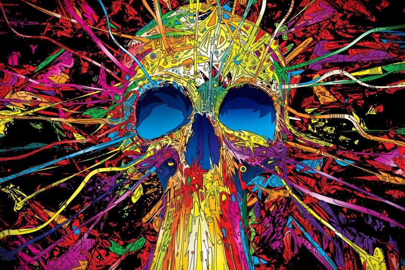 Psychedelic Space Wallpapers Psychedelic skull hd