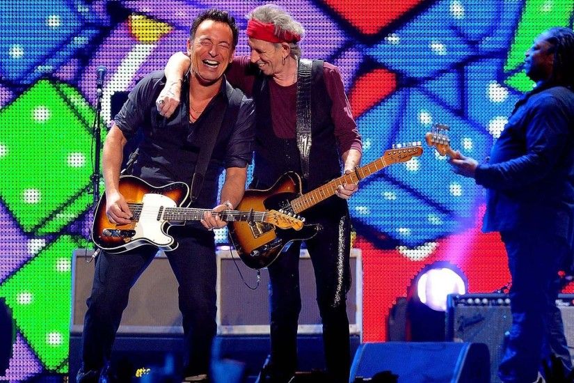 Bruce Springsteen with Keith Richards wallpaper