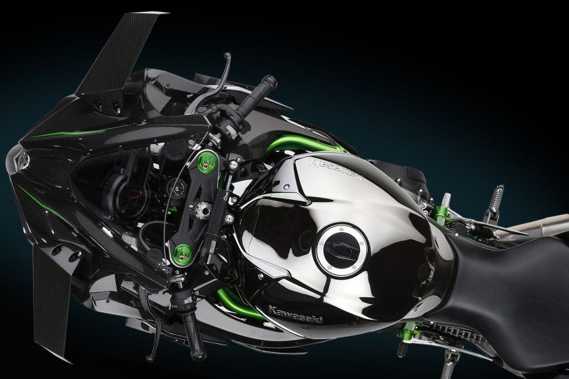 High-resolution images of the Kawasaki Ninja H2R.