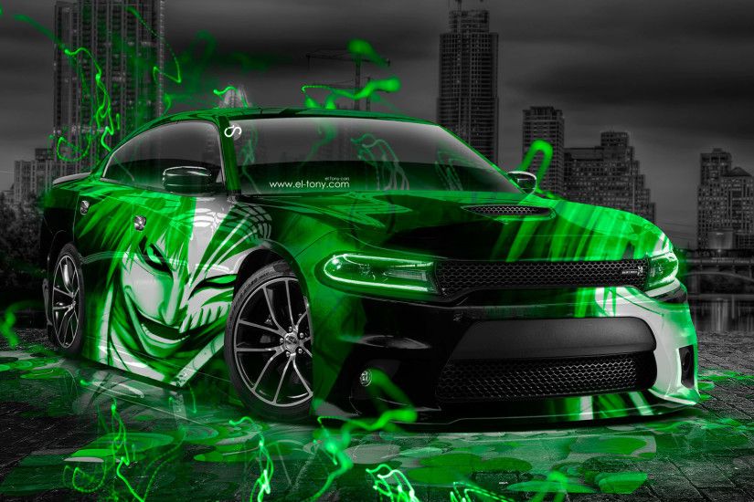 Dodge Charger RT Muscle Anime Bleach Aerography City Car 2015 | el Tony