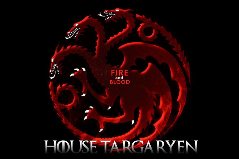 ... House Targaryen Wallpaper- Fire And Blood by vladmit