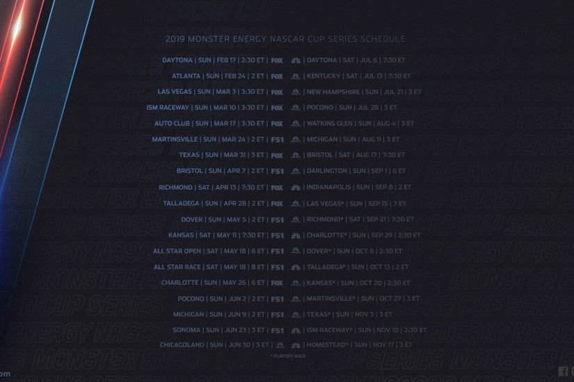 2019 Schedule Wallpaper