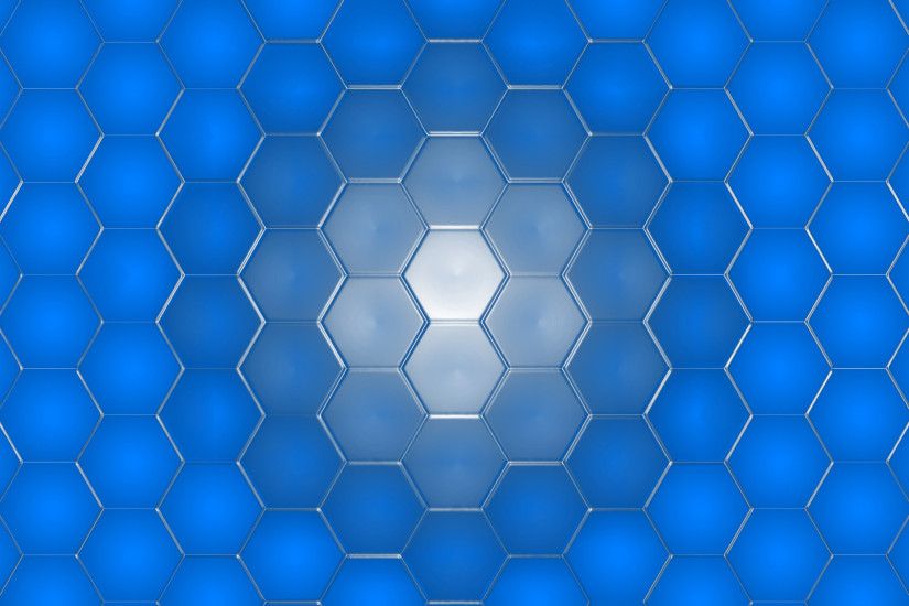 ... hexagon pattern HD Wallpaper 2880x1800 Blue ...