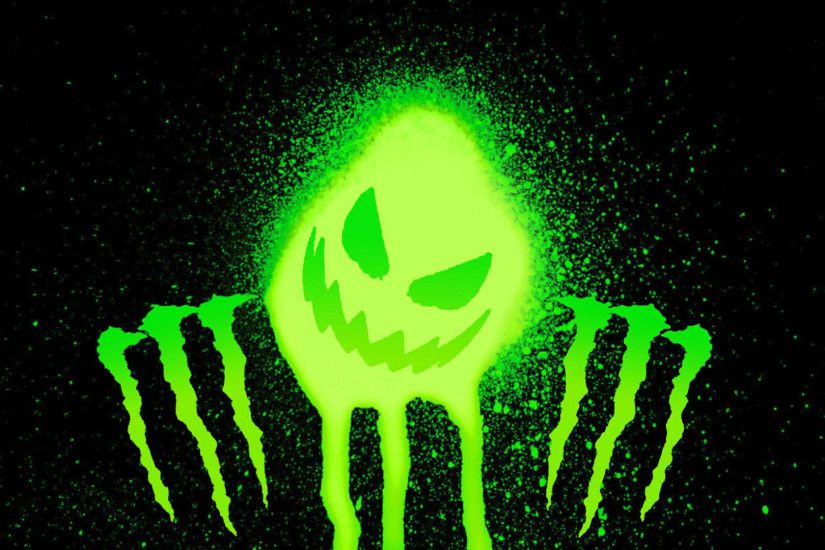 hd pics photos best monster logo green halloween neon spray hd quality  desktop background wallpaper