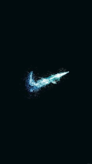 awesome wallpaper-nike-water-logo-dark-minimal-iphone6-plus