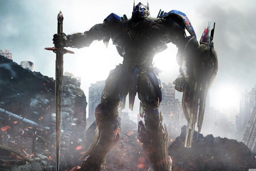 Transformers The Last Knight, Optimus Prime, 2017 movie HD Wide Wallpaper  for 4K UHD