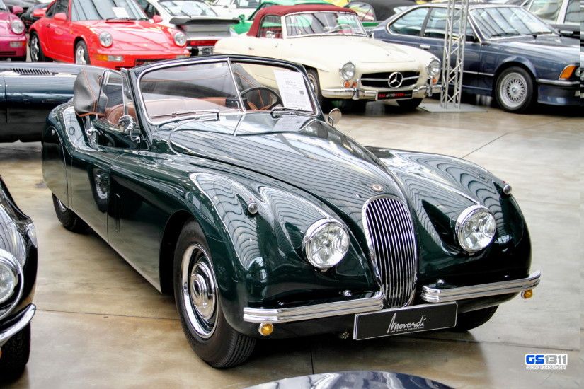 Wallpaper : old, sports car, Vintage car, classic car, coupe, Convertible,  Oldtimer, head, Alt, Seat, Jaguar XK120, open, mark, two, mk, 1954, photo,  drop, ...