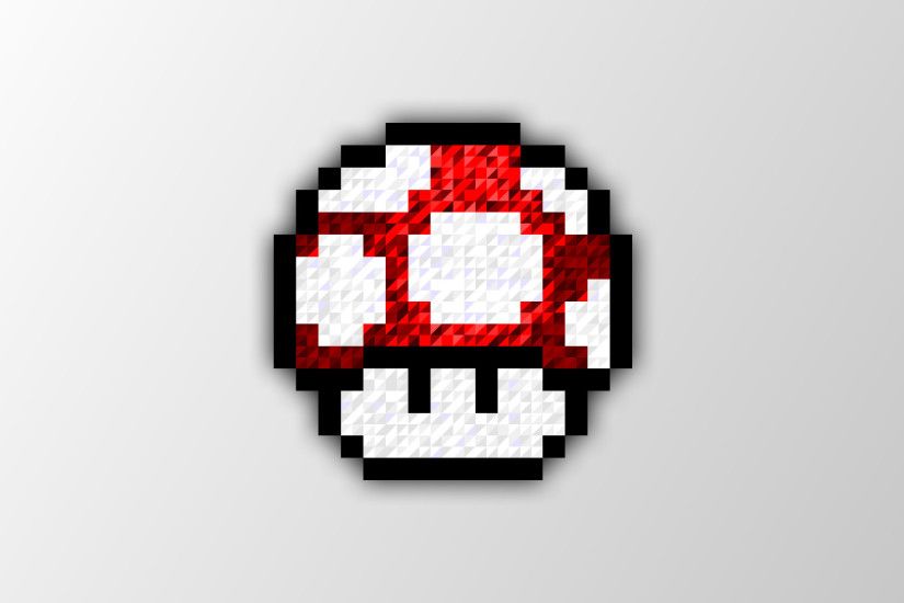 pixel Art, Trixel, Super Mario, Mushroom Wallpapers HD / Desktop and Mobile  Backgrounds