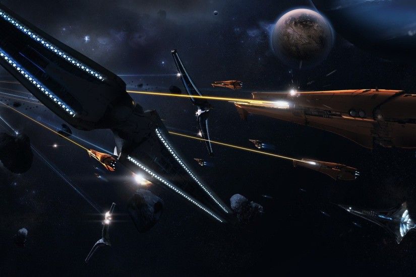 Spaceships Artwork Digital Art Space War Stars Planets