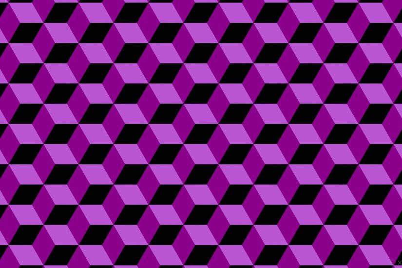 wallpaper 3d cubes black purple medium orchid dark magenta #000000 #ba55d3  #8b008b 30