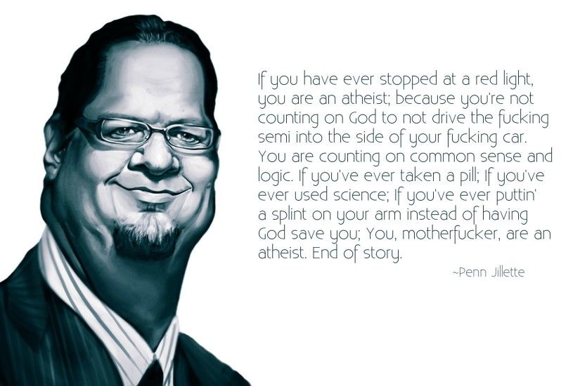 Penn Jillette on how to tell if you are an atheist