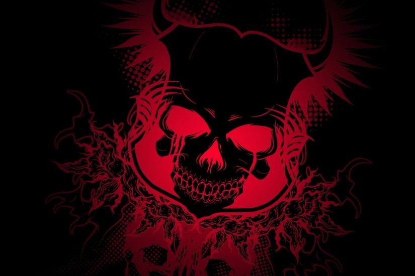 1920x1080 skull colorful gradient black dark devil wallpaper and background  JPG 179 kB