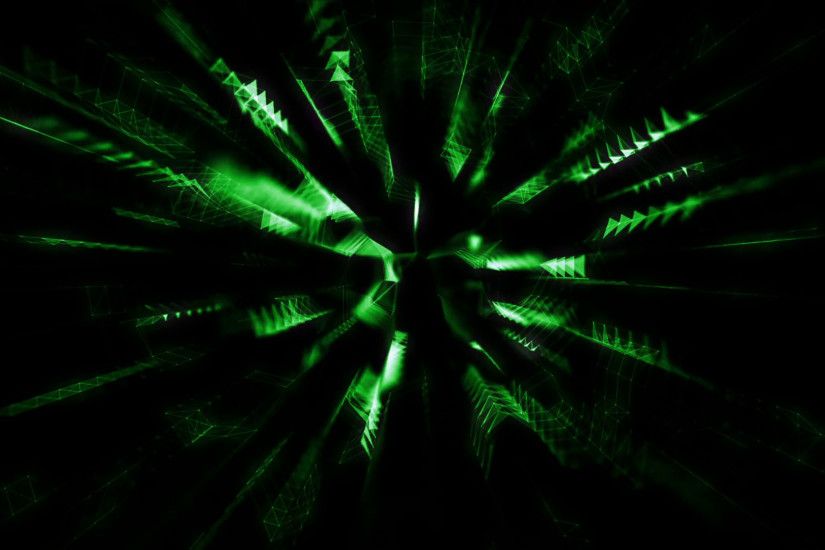 Abstract Background 3D Animation Green