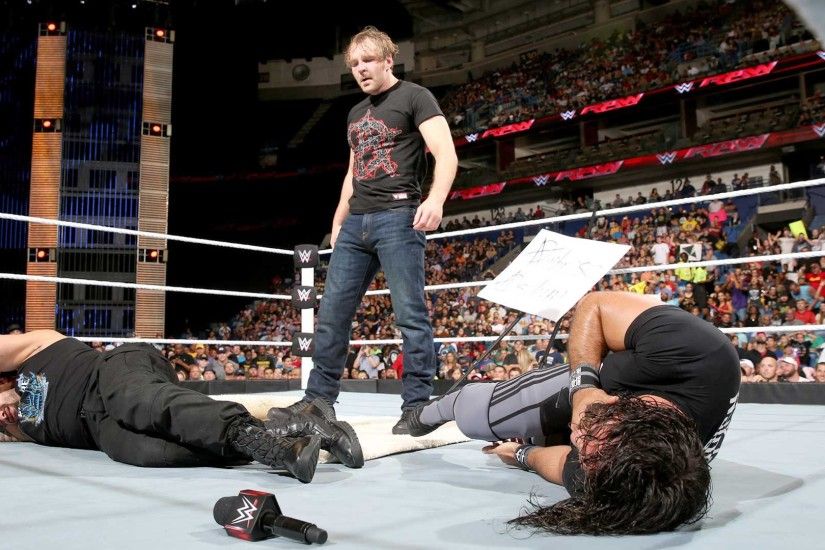 WWE Champion Dean Ambrose vs. Roman Reigns vs. Seth Rollins (Triple Threat  Match) | WWE