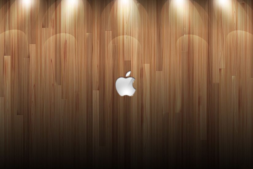 Apple Logo Wood Background Lights Desktop Wallpaper Uploaded by tcherniy