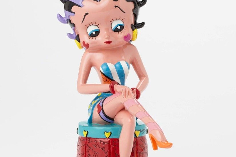 Betty Boop Sitting on Stool Figurine by Britto - Artreco