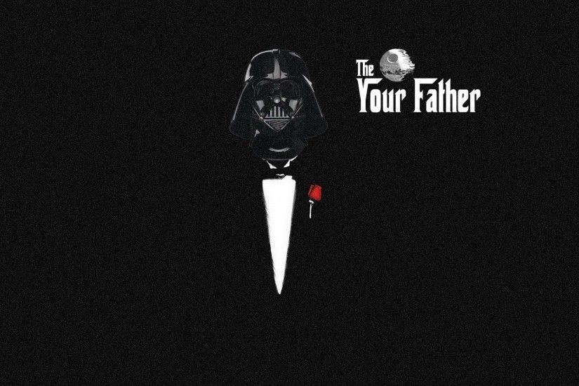 Star wars darth vader parody the godfather artwork wallpaper