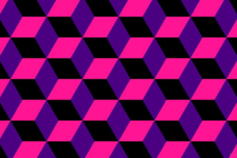 wallpaper purple 3d cubes pink black indigo deep pink #4b0082 #ff1493  #000000 270
