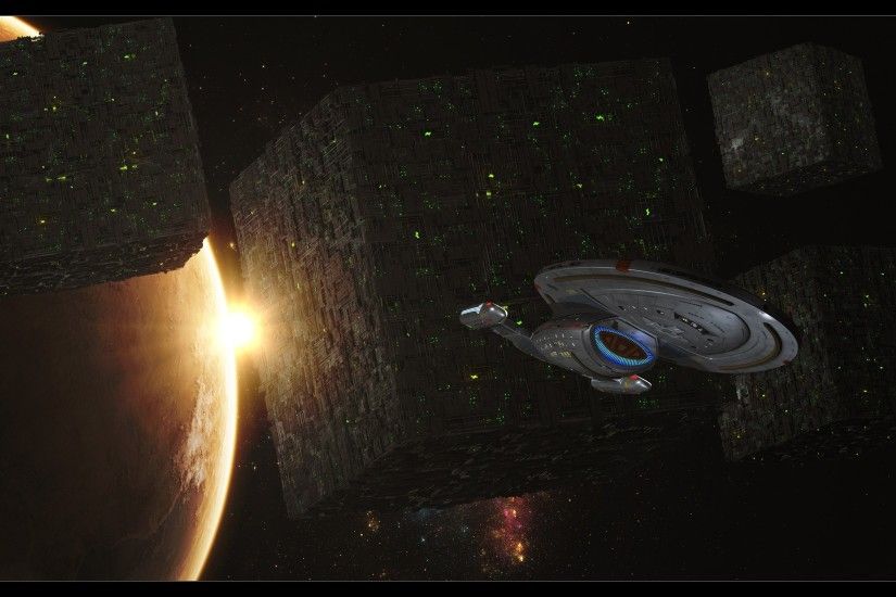 Star Trek, USS Voyager, Borg, Space