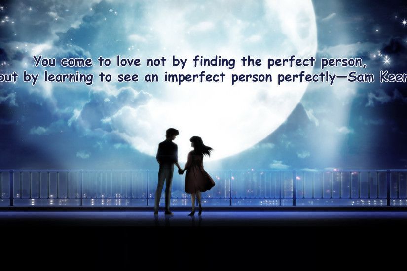 ... Love Quotes With Cute Couple Images Anime 20+ Love Quotes Wallpaper  Romantic Couple Images With ...