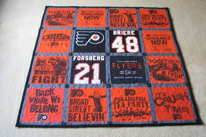 The Philadelphia Flyers quilt!