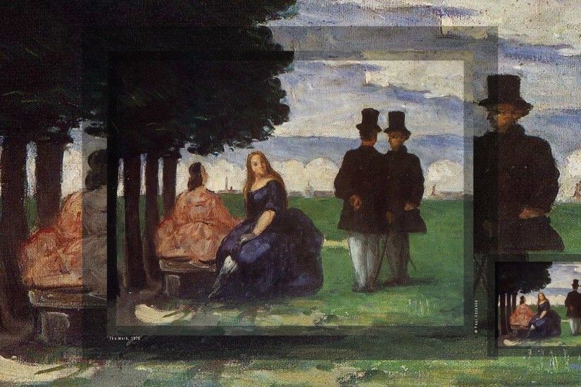 ... The Walk (1870) Â© Paul Cezanne