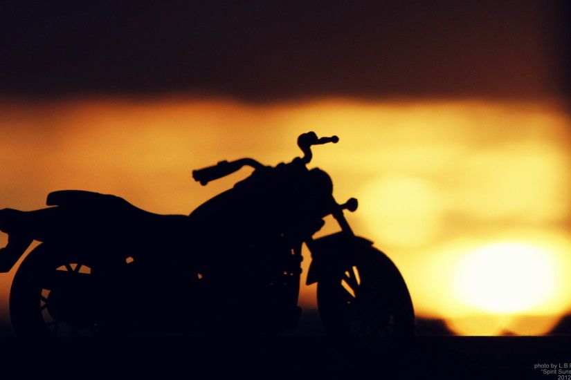Vehicles - Motorcycle Sunset Photography Wallpaper