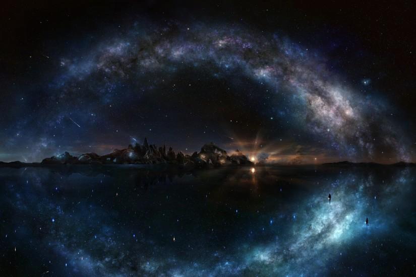 download starry background 3840x2160 pc