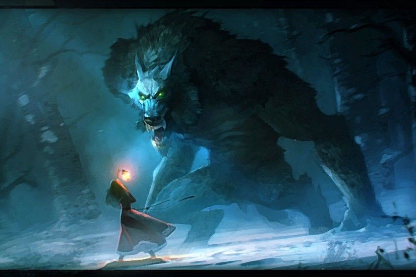 Animals For > Fantasy Werewolf Wallpaper