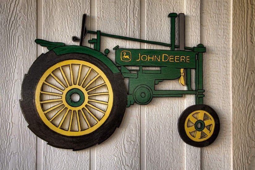 John Deere tractor wall decor