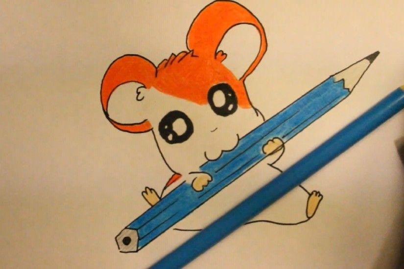 How To Draw Hamtaro|Cartoon Hamster|Step By Step|Easy .