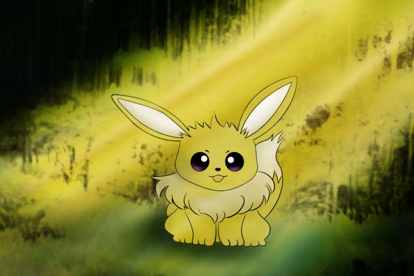 Anime - Pokemon Eevee (Pokemon) Artistisk Sunlight Bakgrund