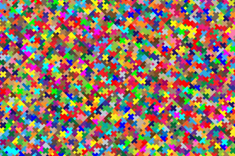 Colorful Plus Pattern Wallpaper 2