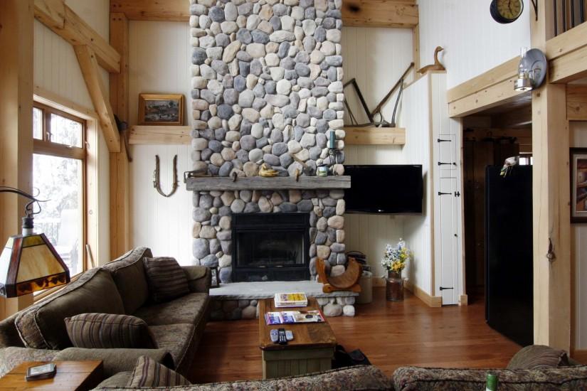 3840x2160 Wallpaper fireplace, example, design, stones