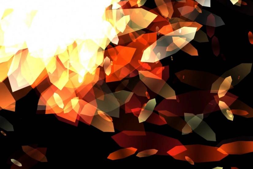BACKGROUND FREE FOOTAGE HD ANIMATION Octagon Orange on Black Background