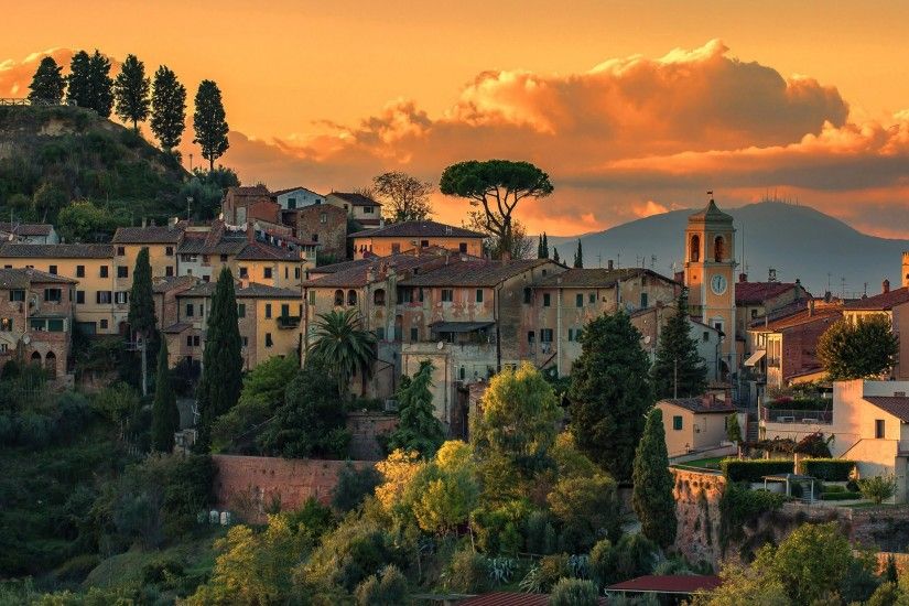 ... tuscany italy villages hd desktop wallpaper widescreen high ...