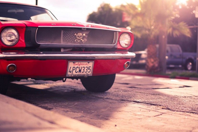 Cars Â· Ford Mustang Classic Red 4K Wallpaper ...