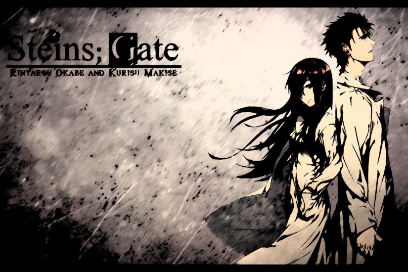 Anime - Steins;Gate Rintaro Okabe Kurisu Makise Wallpaper