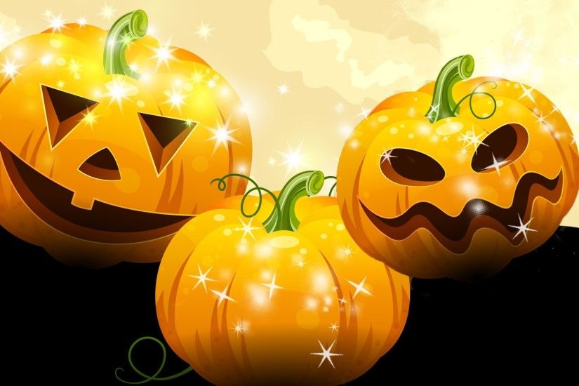 Scary Tag - Pumpkin Fever Carved Shine Scary Jack Lanterns Pumpkins Hallows  Eve Stars Spooky Sparkle
